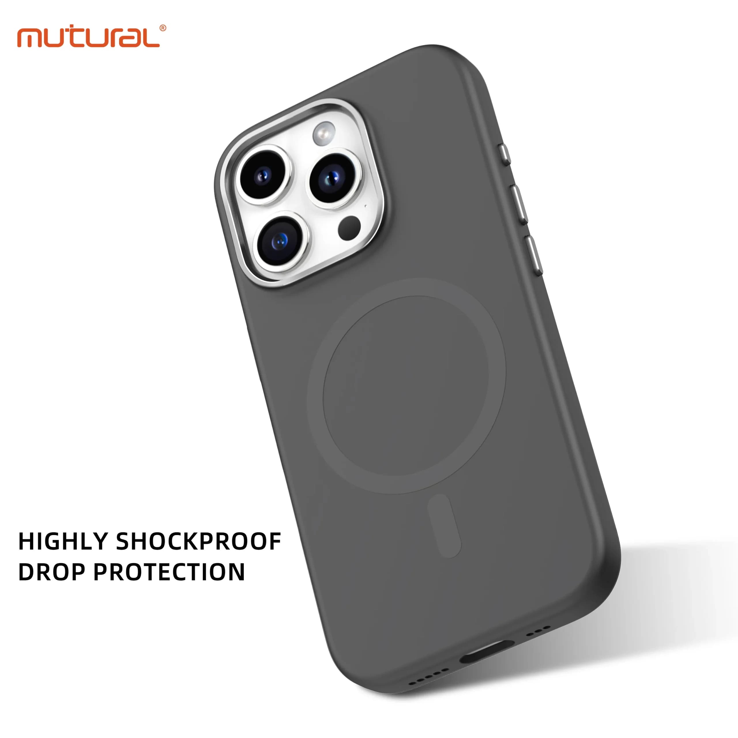 کاور مگ سیف Mutural مدل Magnetic Pure Liquid Silicone مناسب برای iPhone 16 ProMax — تصویر ۸