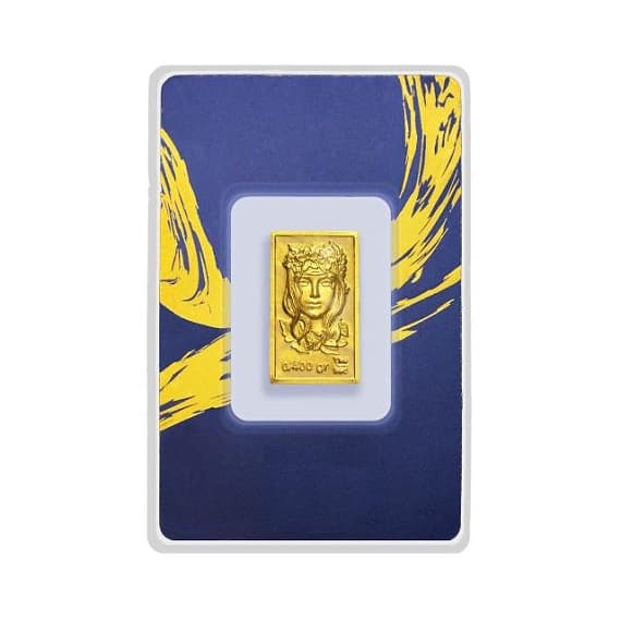 پلاک 24 عیار مدل ملکه – 0.4 گرم – 400 سوت — تصویر ۴