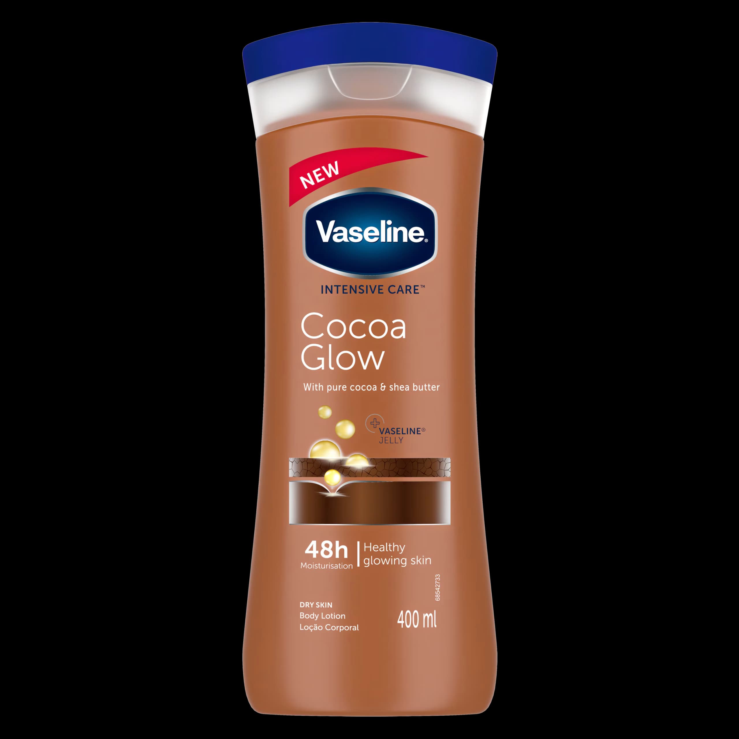 لوسیون بدن وازلین Vaseline مدل Cocoa Glow حجم 400 میل — تصویر ۲