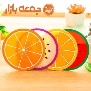 زير ليوانی سیليکونی طرح ميوه — تصویر ۴