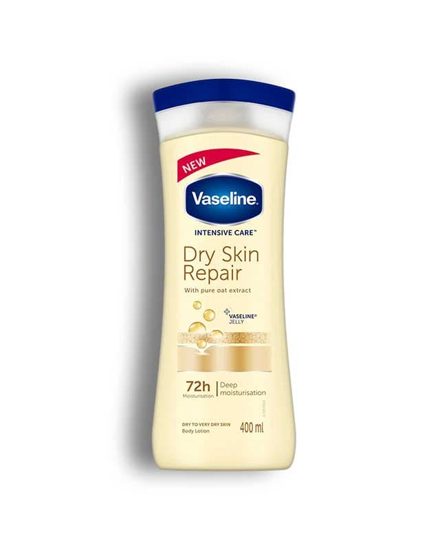لوسیون بدن وازلین مدل Dry skin repair — تصویر ۲