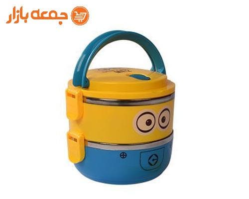 ظرف غذا دو طبقه کودک طرح مینیون — تصویر ۲