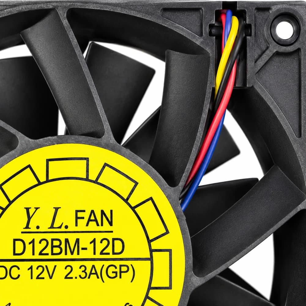 جت فن 12 در 12 بلبرینگی 12 ولت 2.3 آمپر D12BM-12D — تصویر ۹