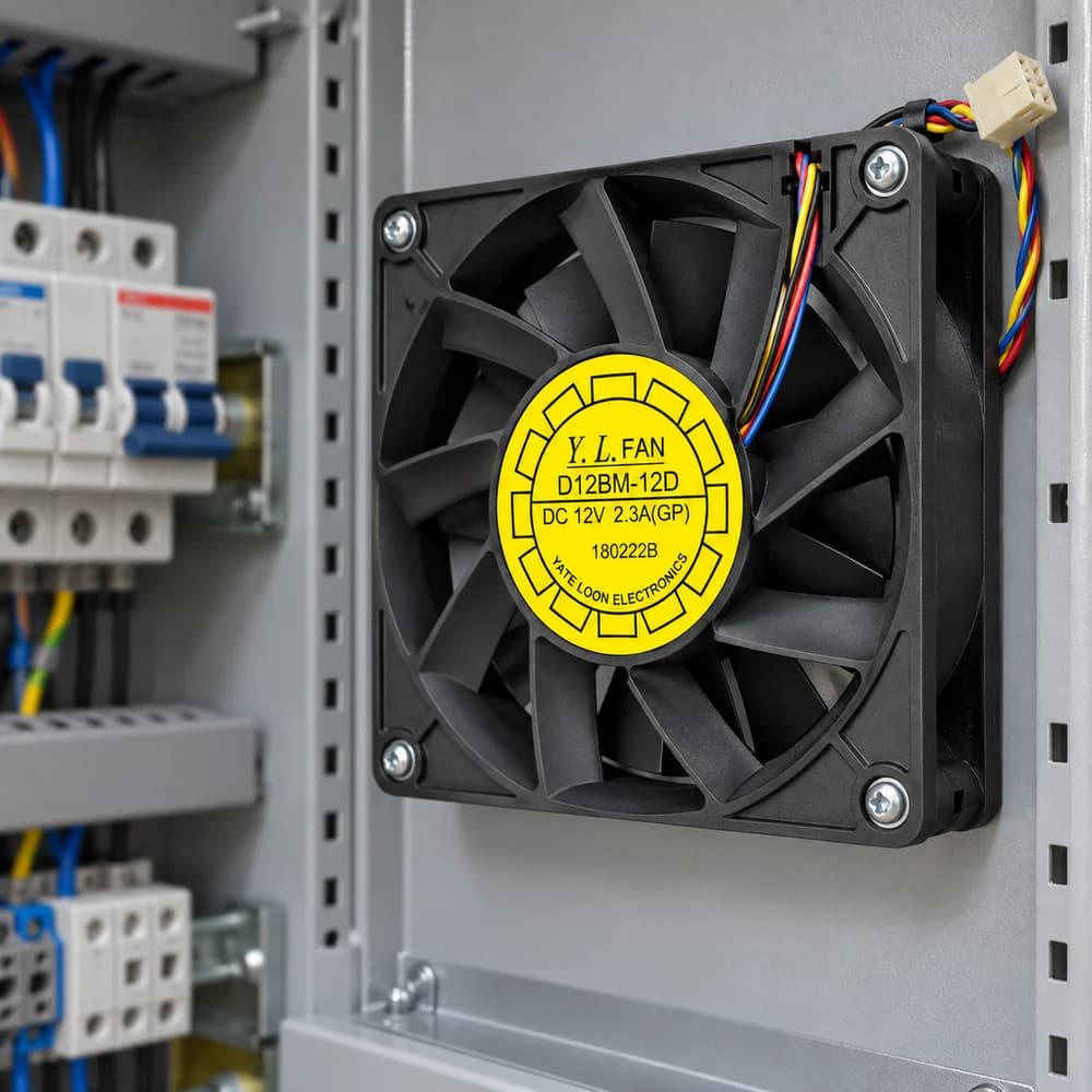 جت فن 12 در 12 بلبرینگی 12 ولت 2.3 آمپر D12BM-12D — تصویر ۱۲