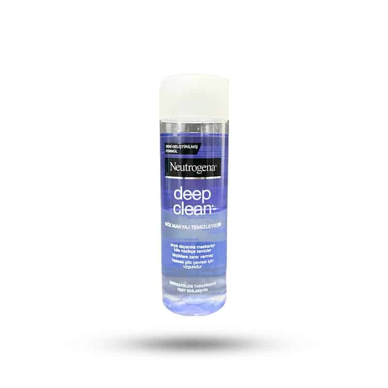 محلول پاک کننده آرایش چشم نوتروژینا مدل deep clean مناسب انواع پوست 125 میلNeutrogena — تصویر ۲