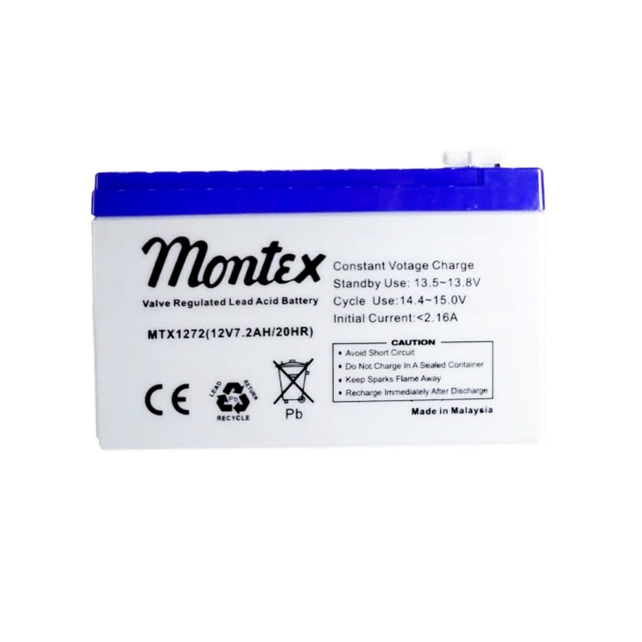 باتری سیلد اسید 12 ولت 7.2 آمپر مونتکس Montex