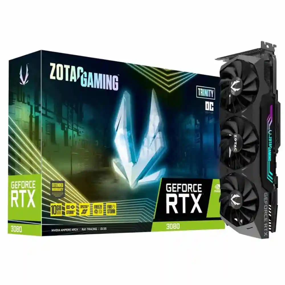 کارت گرافیک مدل RTX 3080 ZOTAC Gaming 10G GDDR6 کارکرده — تصویر ۳