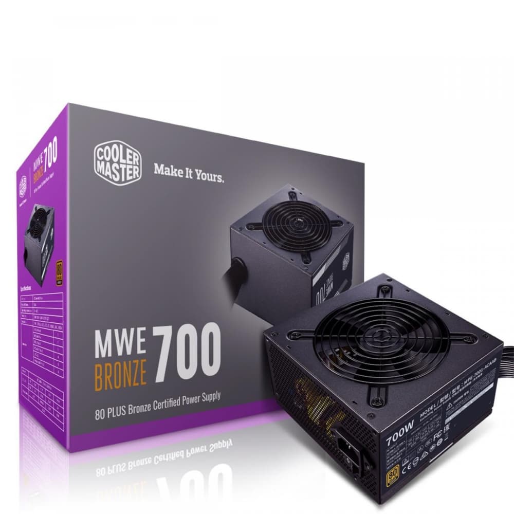 منبع تغذیه کامپیوتر کولر مستر Cooler Master MWE 700 Bronze کارکرده — تصویر ۴