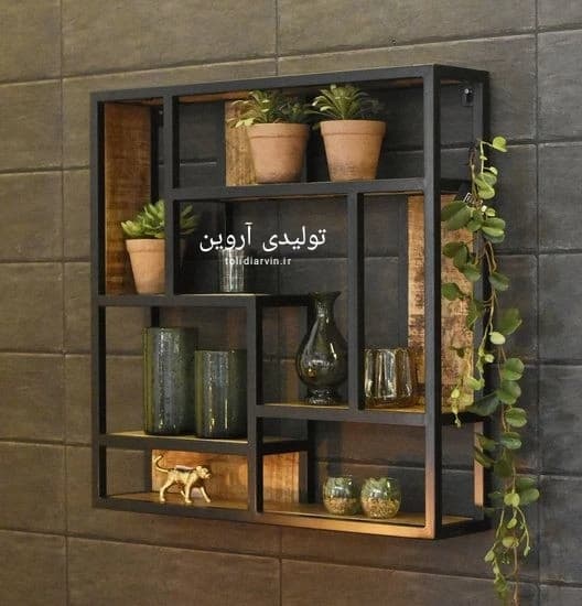 کتابخانه چوبی فلزی آروین — تصویر ۲