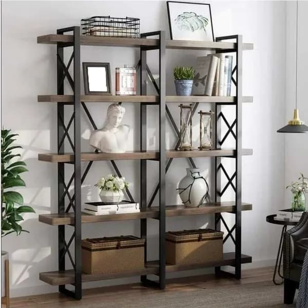 کتابخانه چوبی فلزی نادیا