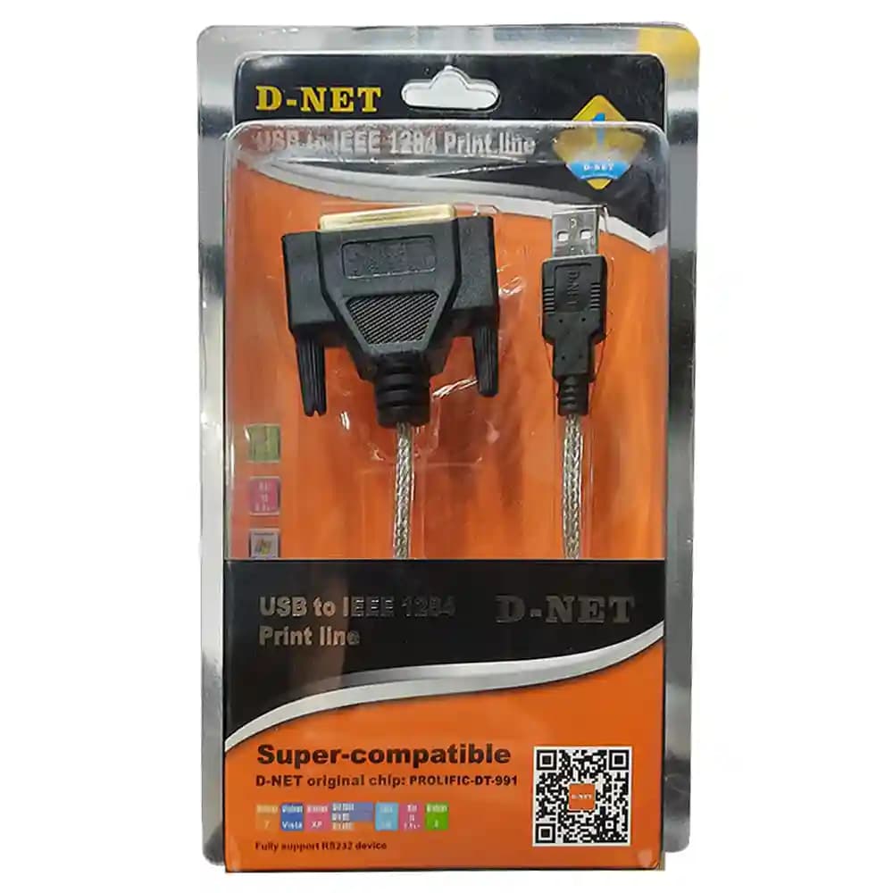 کابل تبدیل USB به DNET Print Line مدل IEEE 1284 — تصویر ۲