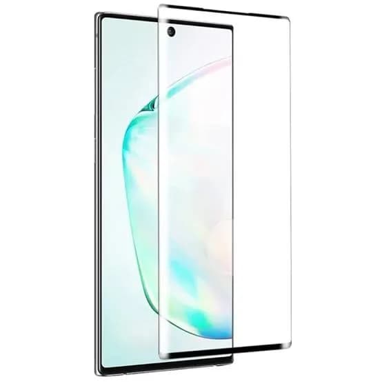 گلس فول چسب خمیده سامسونگ Samsung Galaxy Note 10 شفاف — تصویر ۲