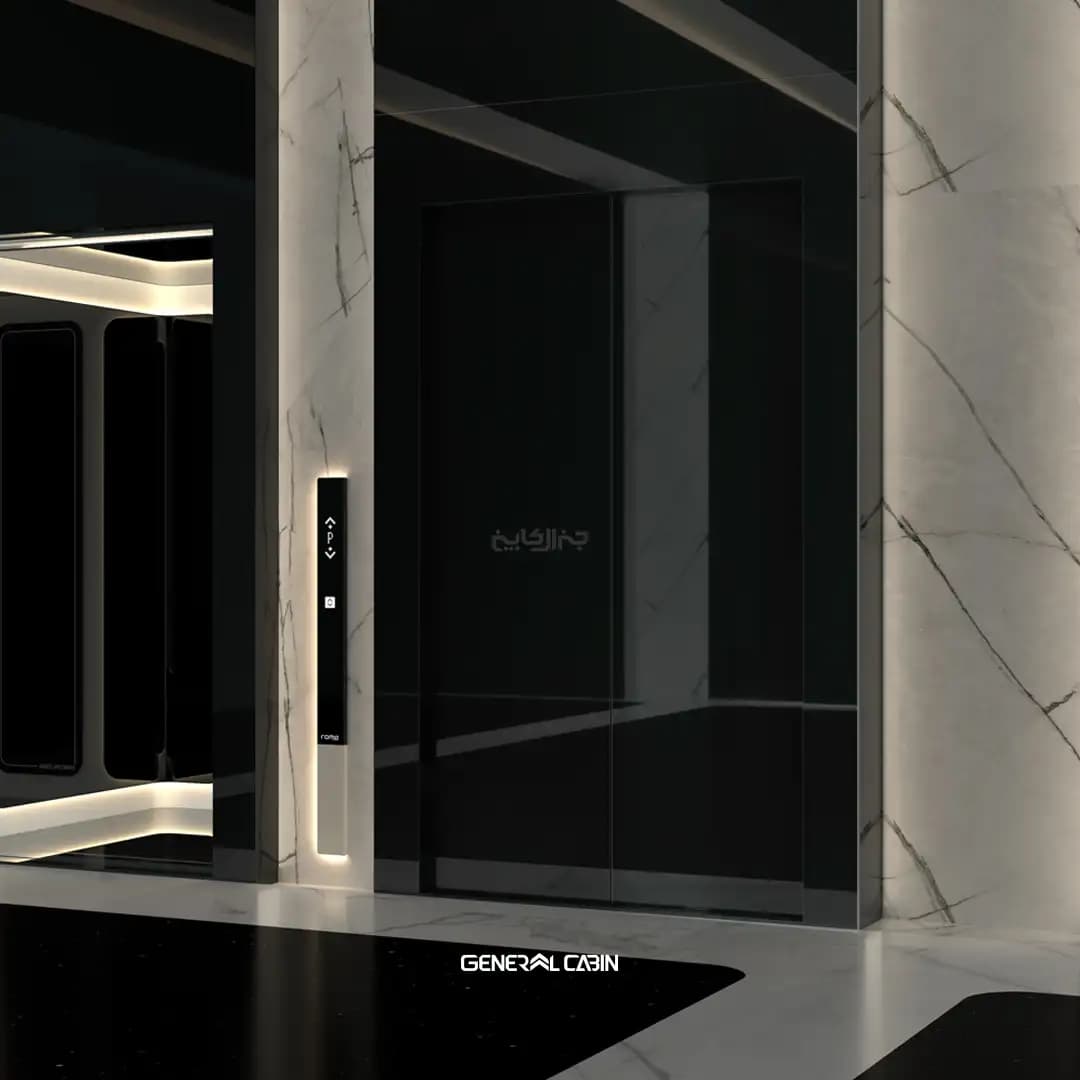 کابین آسانسور استیل جنرال کابین مدل Roma