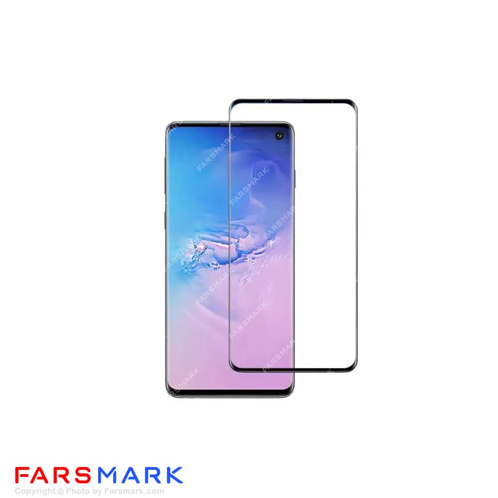 گلس فول چسب خمیده سامسونگ Samsung Galaxy S10 شفاف