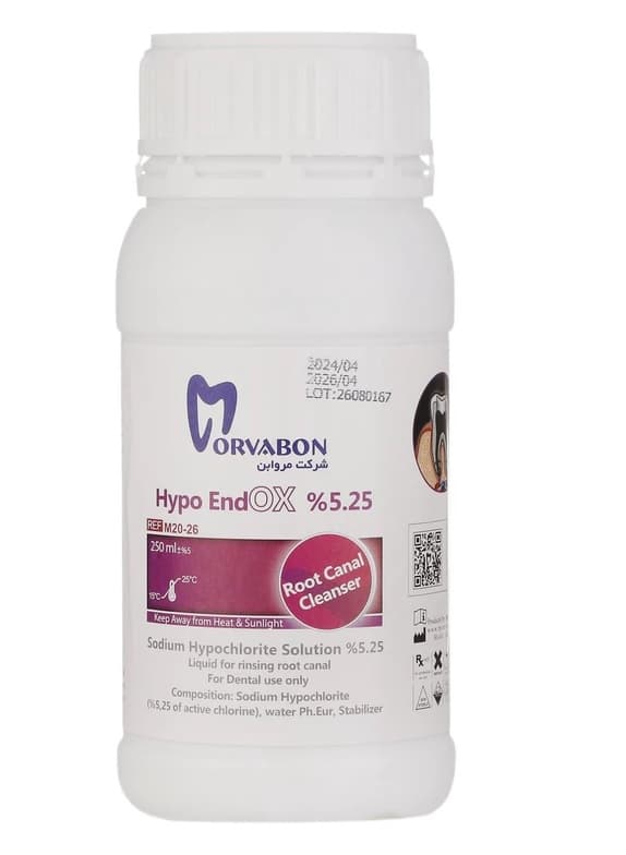 محلول هیپوکلریت سدیم 5.25% Hypo-Endox مروابن — تصویر ۴