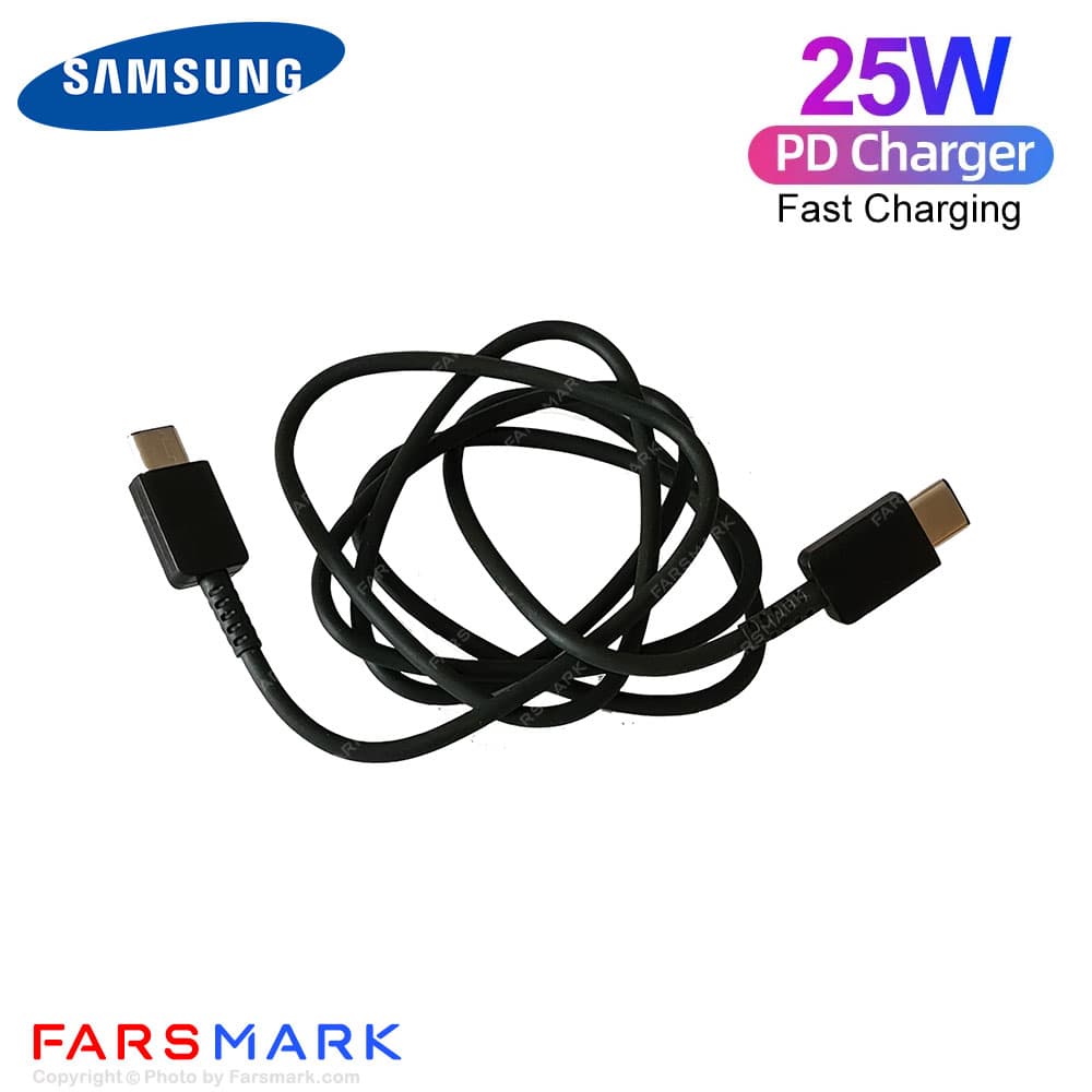 سوپر فست شارژر 25 وات اصلی سامسونگ Samsung Galaxy A72 به همراه کابل دو سر Type-C مدل EP-TA800 — تصویر ۶