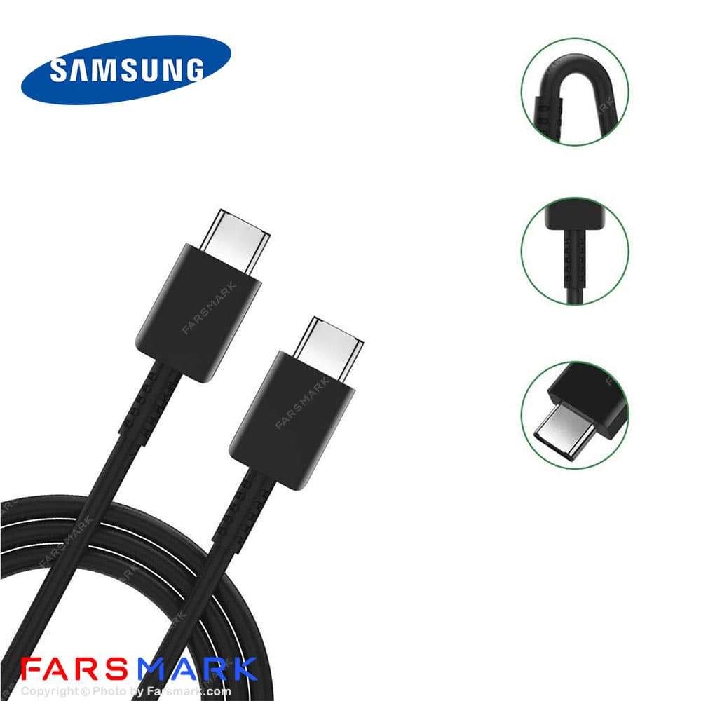 سوپر فست شارژر 25 وات اصلی سامسونگ Samsung Galaxy A72 به همراه کابل دو سر Type-C مدل EP-TA800 — تصویر ۴