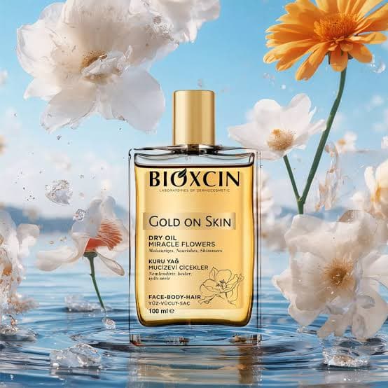 روغن صورت بدن و مو بیوکسین BIOXCIN مدل GOLD ON SKIN حجم 100 میل — تصویر ۵