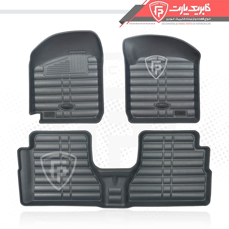 کفپوش سه بعدی پراید 141 چرمی بابل کارپت طوسی
