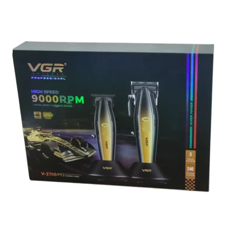 ست ماشین اصلاح سر و صورت دوقلو وی جی آر مدل V-270 و V-992 — تصویر ۳