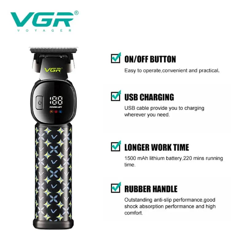 ماشین اصلاح سر و صورت خط زن وی جی آر مدل V-185 — تصویر ۶