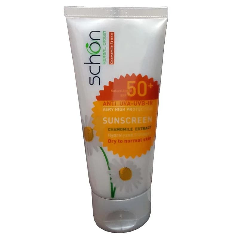 کرم ضد آفتاب رنگی شون SPF 50 مدل Chamomile Extract مناسب پوست های خشک حجم 50 میلی لیتر — تصویر ۵