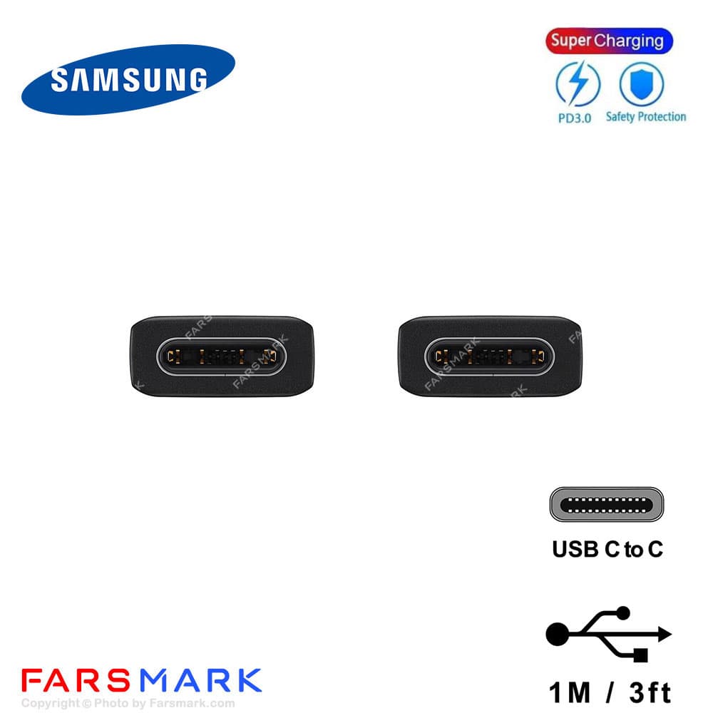 کابل سوپر فست شارژر اصلی سامسونگ Samsung Galaxy C9 Pro — تصویر ۴