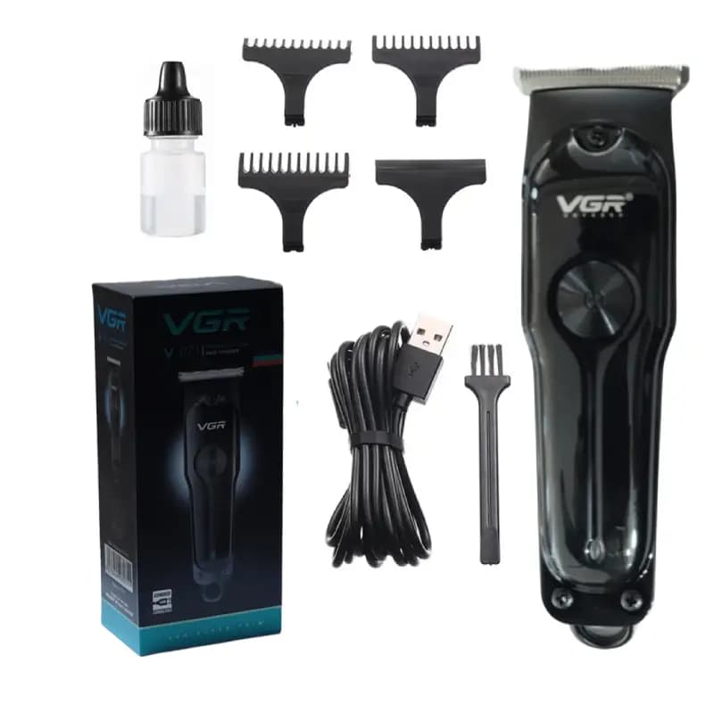 ماشین اصلاح سر و صورت وی جی آر مدل V-071 مشکی — تصویر ۴