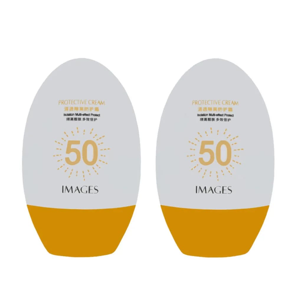کرم ضد آفتاب بدون رنگ ایمجز SPF 50 مدل Protective مناسب انواع پوست حجم 45 میلی‌ لیتر مجموعه 2 عددی — تصویر ۳