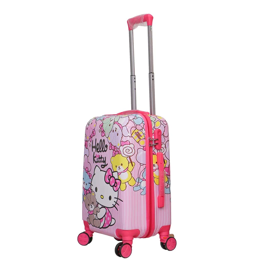 چمدان بچگانه خارجی مدل hello kitty سایز 18 اینچ
