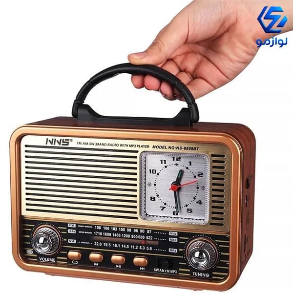 رادیو اسپیکر بلوتوثی رم و فلش خور NNS NS-8898BT — تصویر ۱۲