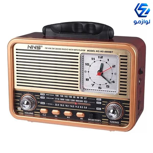 رادیو اسپیکر بلوتوثی رم و فلش خور NNS NS-8898BT — تصویر ۱۱