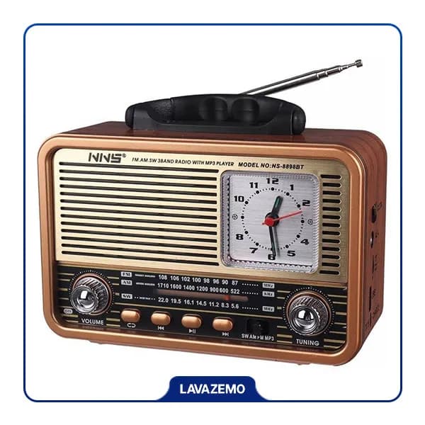 رادیو اسپیکر بلوتوثی رم و فلش خور NNS NS-8898BT