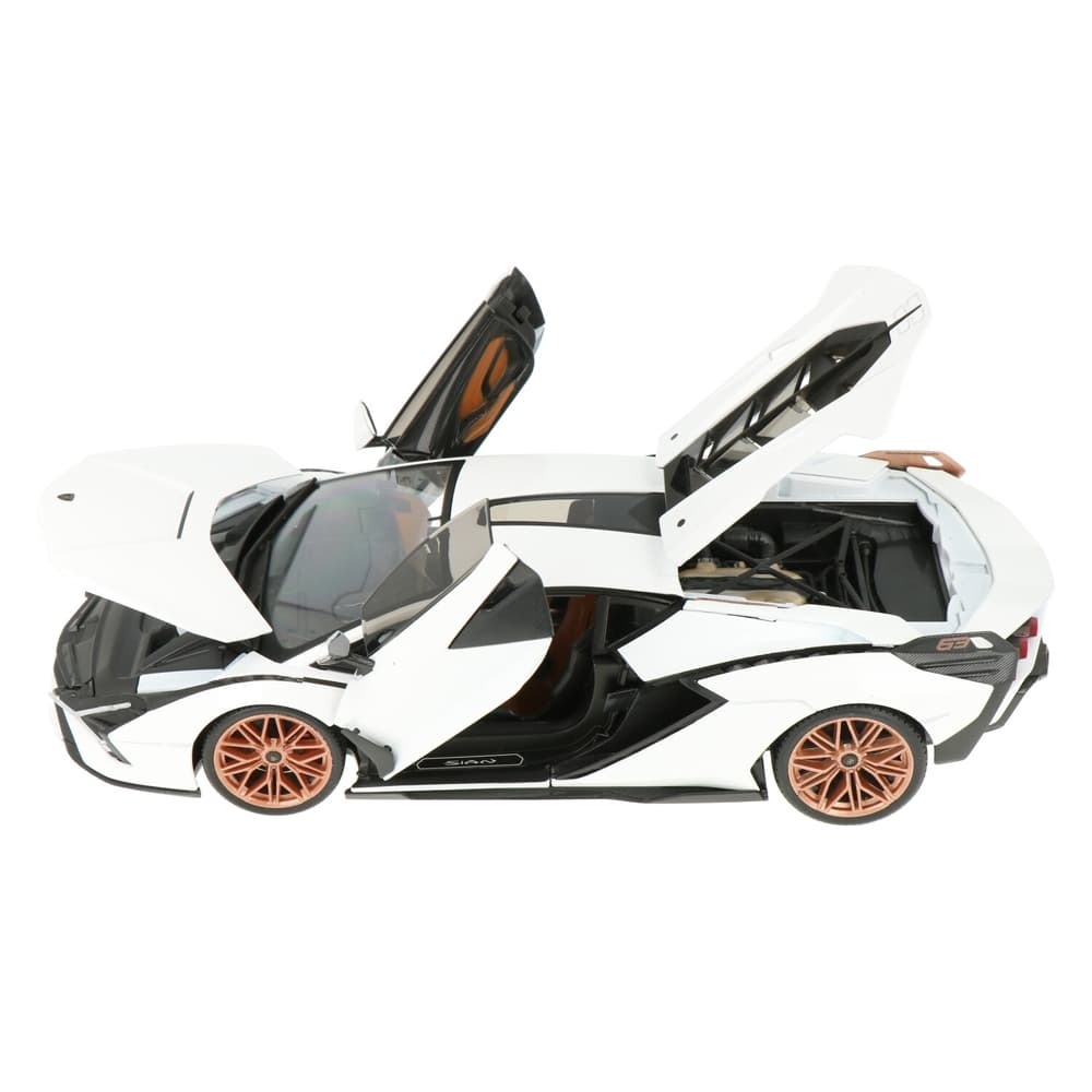ماکت ماشین Lamborghini Sian FKP 37 Hybrid White برند Bburago — تصویر ۷