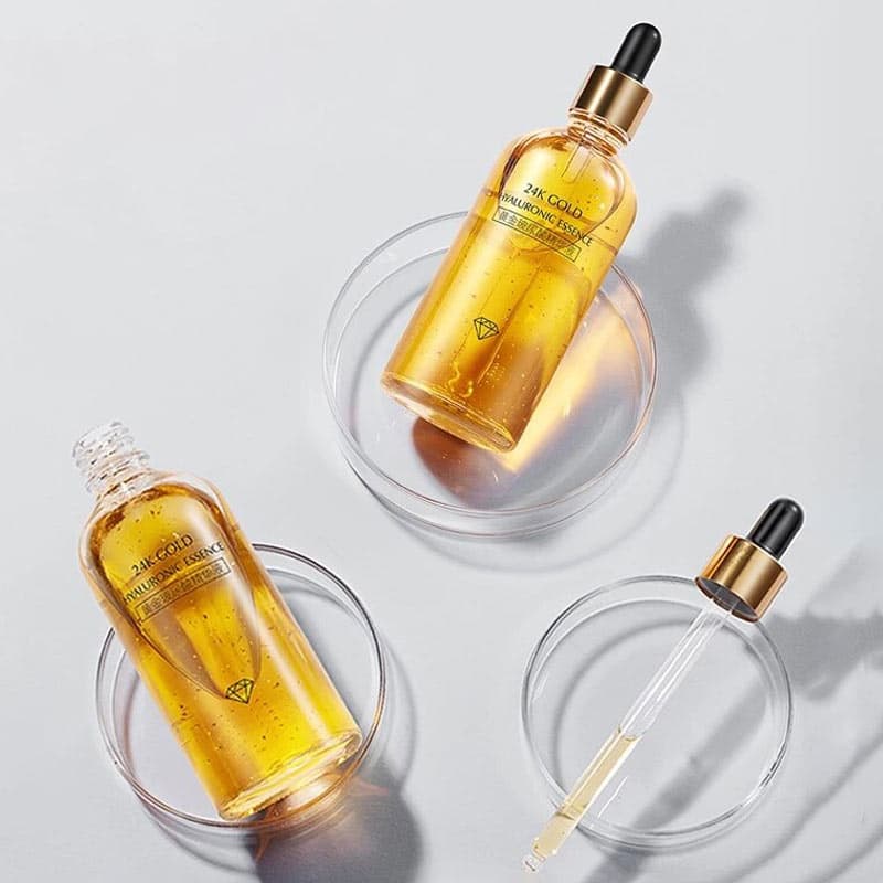 سرم صورت ضد جوش و لک طلا 24K عیار بیوآکوا BIOAQUA — تصویر ۴