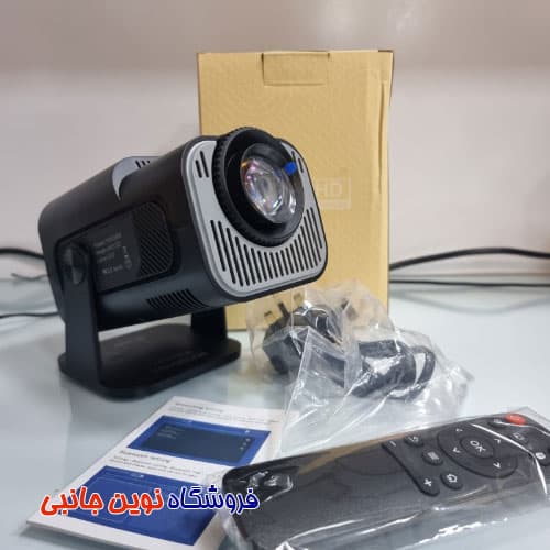 ویدیو پروژکتور هوشمند HY320 اندروید 200 اینچ کارتن طلایی | Projector HY320 Newly Native Android 11 4K (تک و عمده) — تصویر ۳