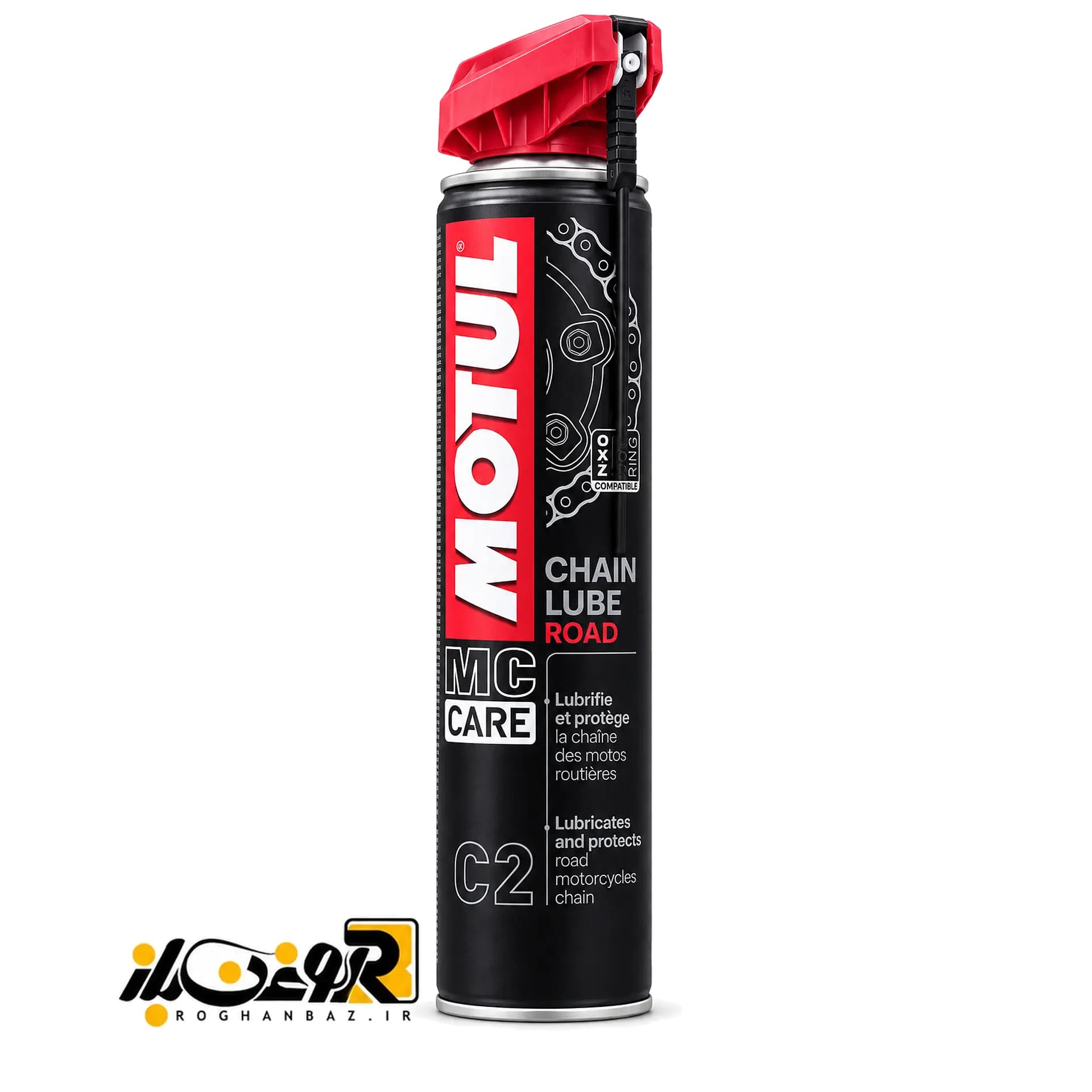 اسپری روان‌کننده زنجیر موتورسیکلت‌ موتول Motul C2 Chain Lube Road
