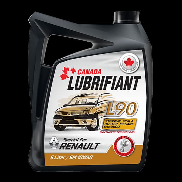 روغن موتور کانادا لوبریفنت مدل SM 10W40 Synthetic-Tec – سنتتیک پلاستیکی (مخصوص موتورهای رنو)‏ حجم 5 لیتر