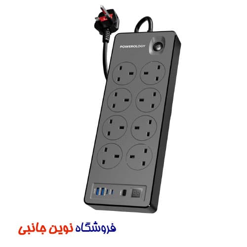 سیار چند راهی پاورولوژی مدل PWC047 ا Powerology Multipurpose Power Strip 2990W (تک/عمده) — تصویر ۴