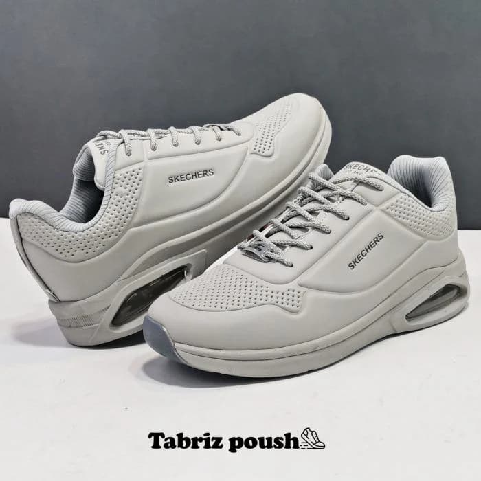 کفش اسپرت های کپی وارداتی طبی زیره کپسول دار مدل اسکیچرز رنگ طوسی سایز 40 41 43 44 تبریز پوش — تصویر ۶
