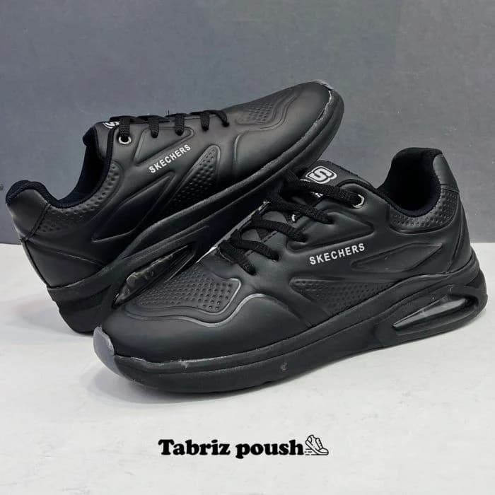 کفش اسپرت طبی زیره کپسول دار مدل اسکیچرز رنگ مشکی سایز 40 41 43 44 تبریز پوش — تصویر ۳