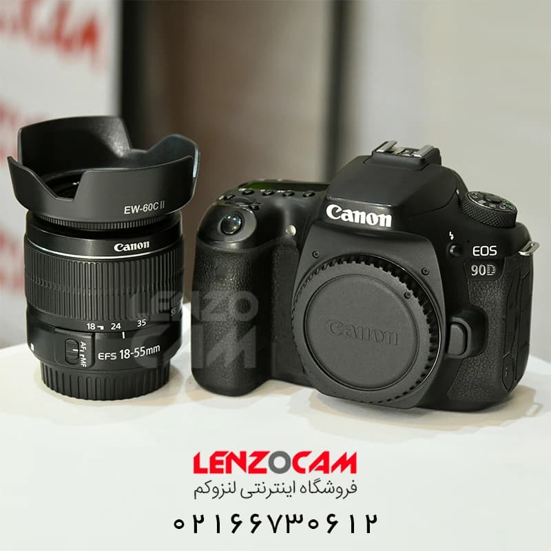 دوربین کانن بدنه استوک مدل Canon 90D با لنز 55-18 — تصویر ۲
