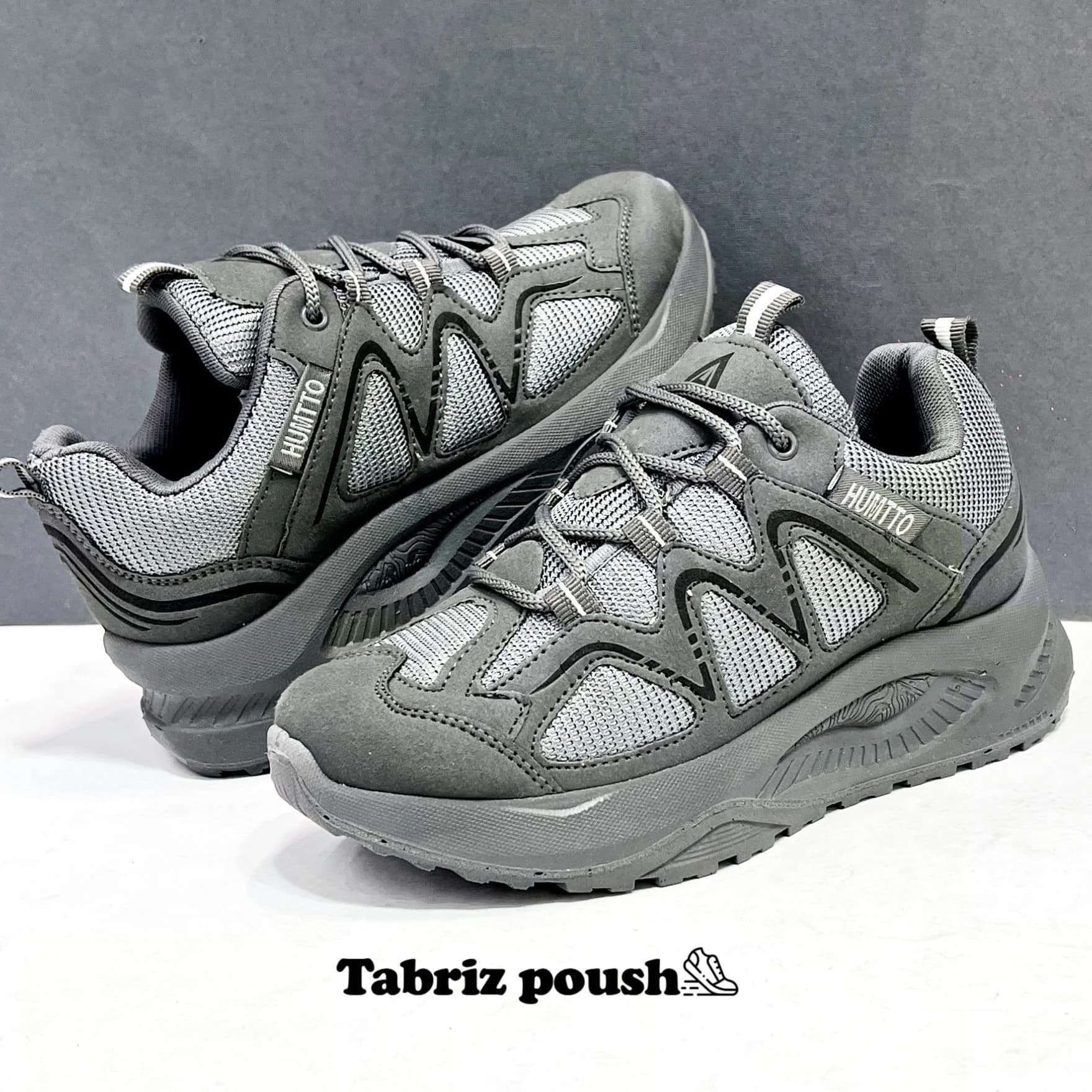 کفش کوهنوردی و روزمره طبی هومتو زیره تزریق طوسی زنانه و پسرانه سایز 36 37 39 40 تبریز پوش — تصویر ۵