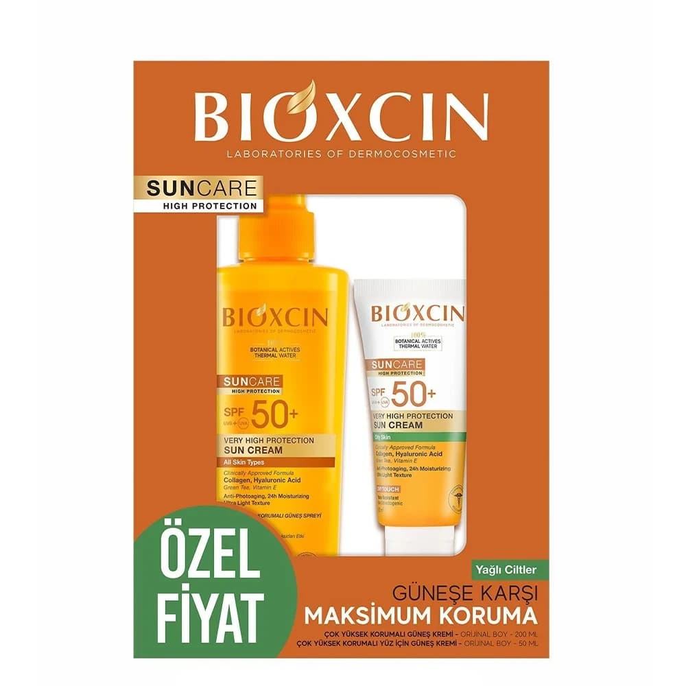ست اسپری و کرم ضدآفتاب بی‌رنگ بیوکسین +SPF50 مناسب پوست معمولی و چرب — تصویر ۳