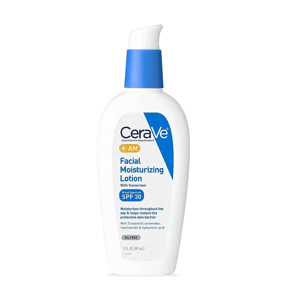 لوسیون آبرسان و مرطوب‌کننده صورت روز سراوی SPF30 مدل AM حجم 89 میلی‌لیتر