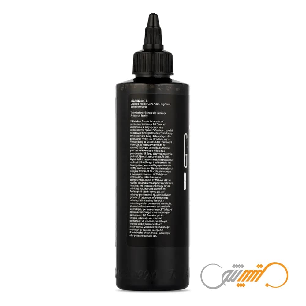 رنگ تاتو داینامیک گنگا بلک Dynamic Ganga Black حجم 240 میل — تصویر ۳