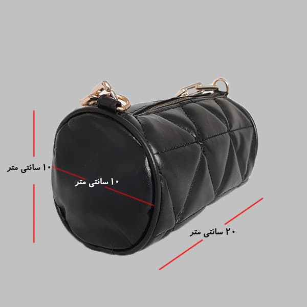 کیف دستی زنانه مدل استوانه ای — تصویر ۴
