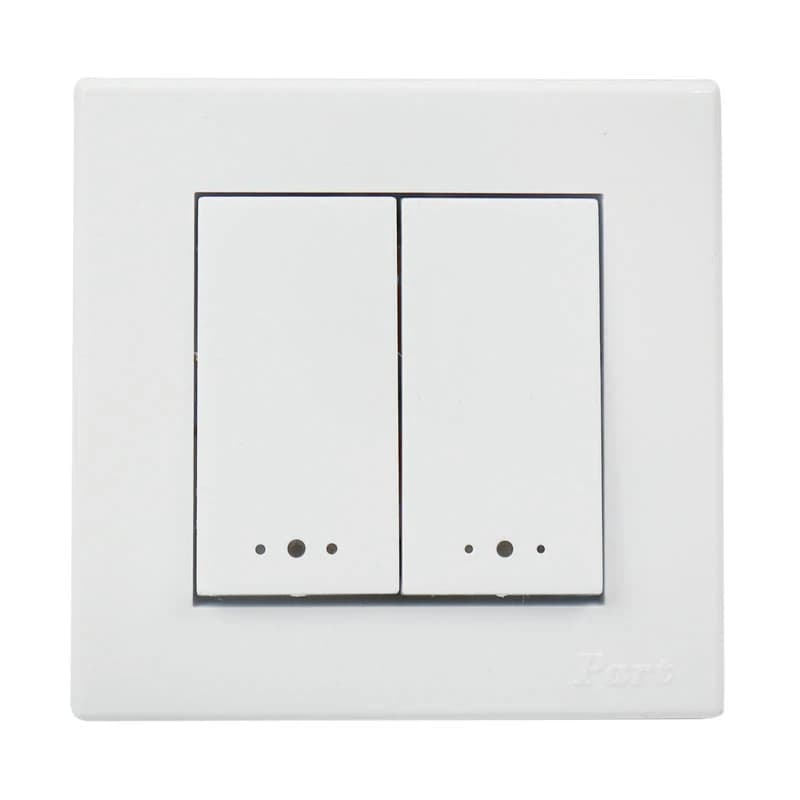 کلید دو پل توکار پارت الکتریک Part Electric Tabesh PE5167 — تصویر ۳