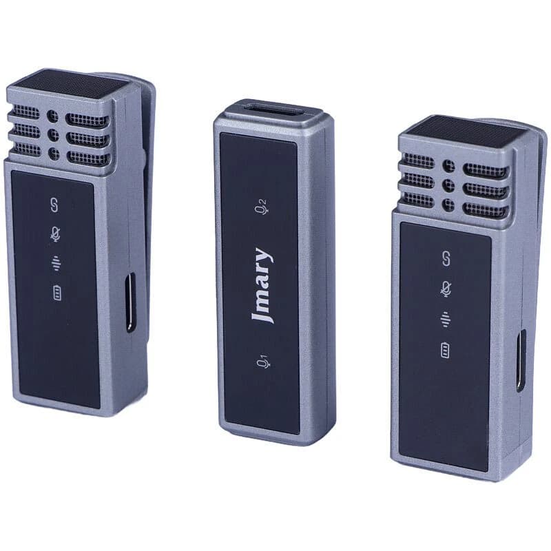 میکروفون یقه ای بی سیم دوتایی جی ماری MW-15 Lightning — تصویر ۶
