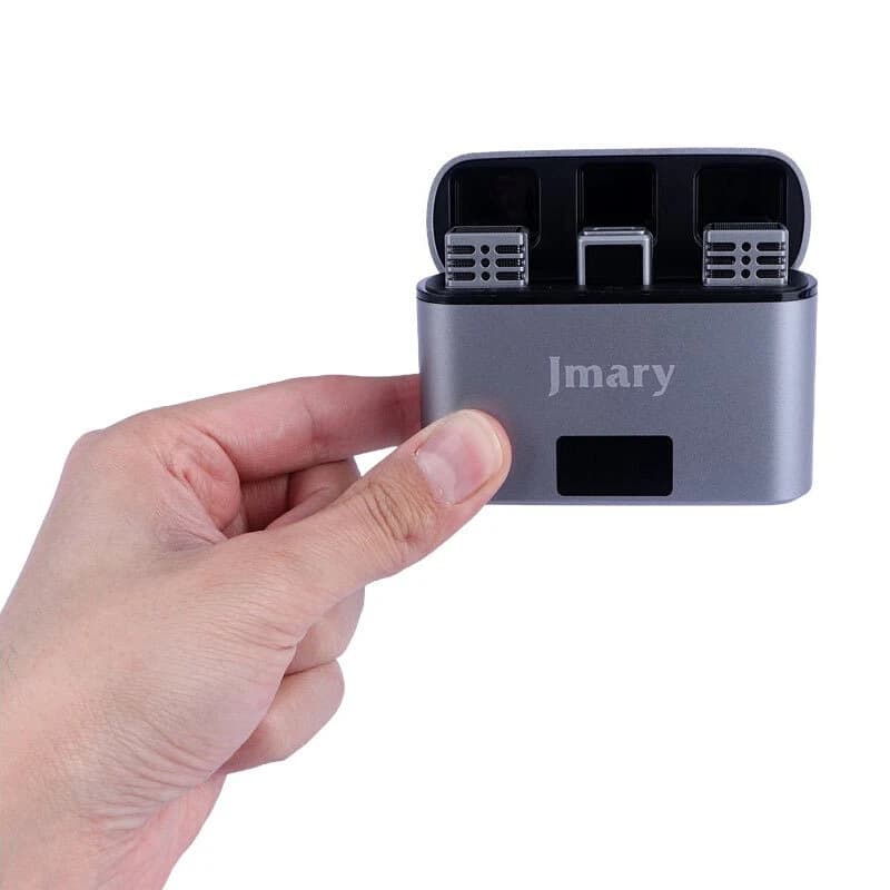 میکروفون یقه ای بی سیم دوتایی جی ماری MW-15 Lightning — تصویر ۵